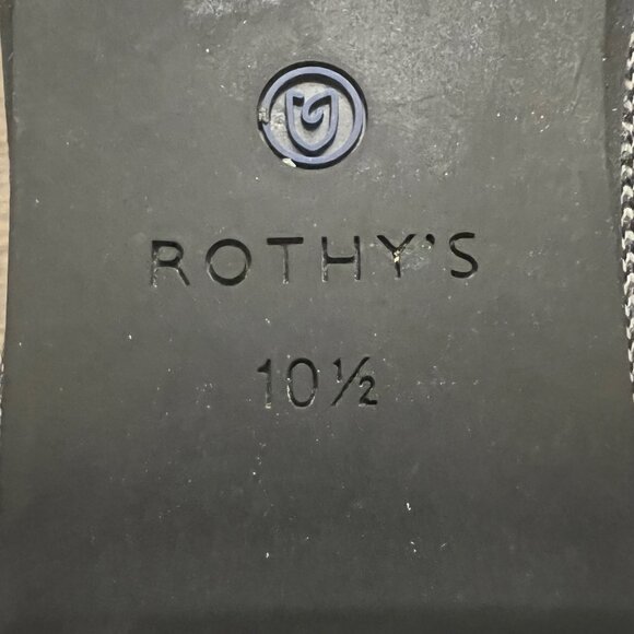 Rothy's Captoe Black White Buffalo Plaid Slip On Flats Shoes Retired Size 10.5 - Picture 5 of 13